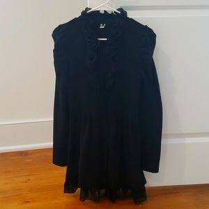 Women ruffled lace dress